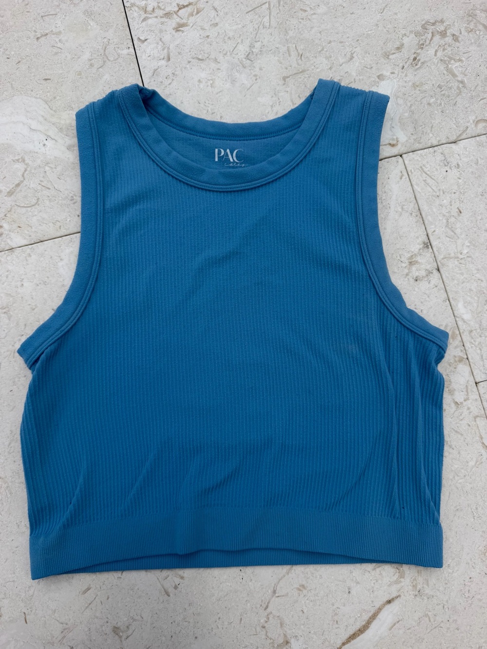 PacSun Ribbed Crop Tank Top - Teal
